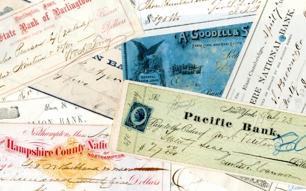 N American Cheques X 5 Different