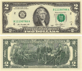 USA 2 Dollars 2013  P538 Unc