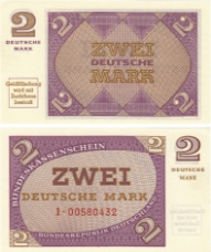 Germany Fed Republic 2 Marks (1967) P29 Unc