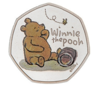 Elizabeth II, 50 Pence, 2020 Winnie The Pooh Silver Proof
