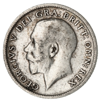 George V Sixpence 1911 Fine_obv