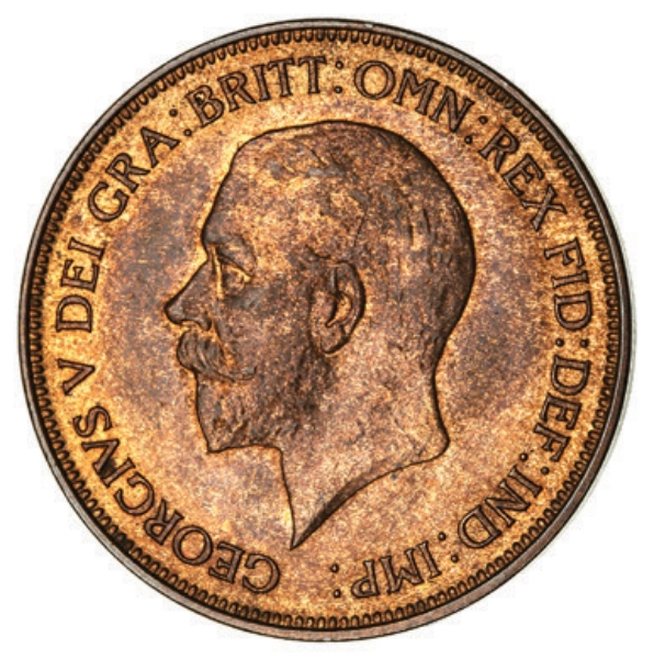 George V, Penny 1929_obv