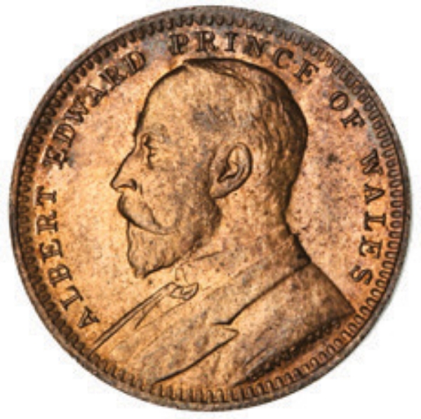 Whist Counter - Edward VII c.1897_obv