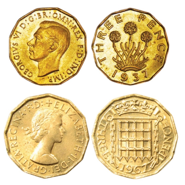 George VI Brass Threepence 1937 Brilliant Uncirculated