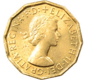 George VI Brass Threepence 1967 Brilliant Uncirculated_obv