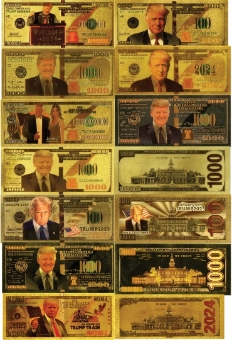 Donald Trump ‘Banknotes’ On ‘Gold