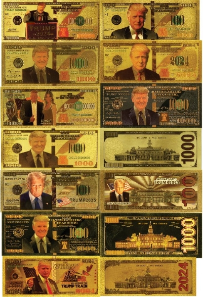 Donald Trump ‘Banknotes’ On ‘Gold