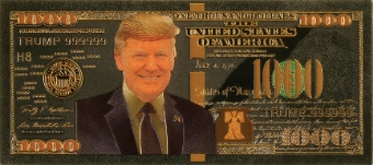 Donald Trump ‘Banknotes’ On ‘Gold