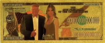 Donald Trump ‘Banknotes’ On ‘Gold