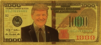 Donald Trump ‘Banknotes’ On ‘Gold