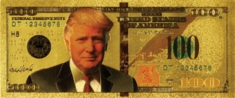 Donald Trump ‘Banknotes’ On ‘Gold