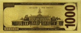 Donald Trump ‘Banknotes’ On ‘Gold