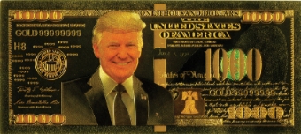 Donald Trump ‘Banknotes’ On ‘Gold
