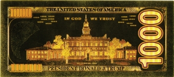 Donald Trump ‘Banknotes’ On ‘Gold