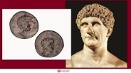 Picture of Roman Coins Featuring Mark Antony (83 BC – 30 BC)