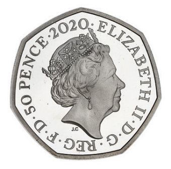Elizabeth II, 50 Pence, 2020 Christopher Robin Silver Proof_obv
