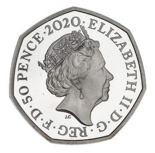 Elizabeth II, 50 Pence, 2020 Christopher Robin Silver Proof_obv