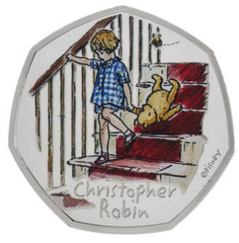 Elizabeth II, 50 Pence, 2020 Christopher Robin Silver Proof_rev