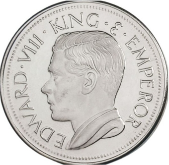 ISLE OF MAN Edward VIII Cupro-nickel_obv