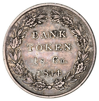 George III, Bank of England Token,   Eighteen Pence, BH Very Fine_rev