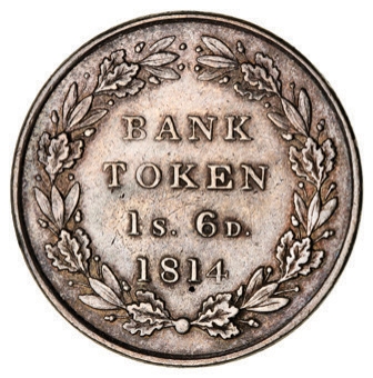 George III, Bank of England Token,   Eighteen Pence, BH, Extremely Fine_rev