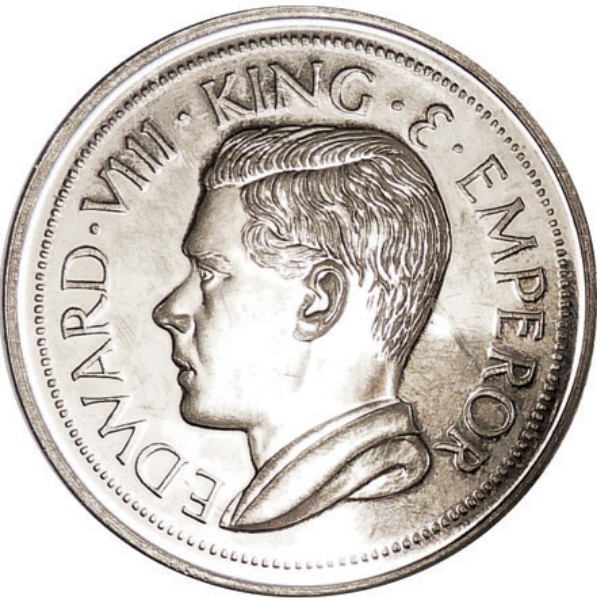 Straits Settlements, Edward VIII Cupro-nickel_obv