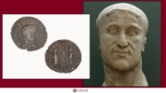 Picture of Roman Coin featuring Constantius I (Flavius Valerius Constantius (c. 250 – 306)