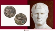 Picture of Roman Imitation Coin featuring Agrippa (25–24 BC - c. 63 BC)
