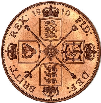 Jersey, George V, 3 Double Florins in Presentation Case Patina Patern Proof_rev