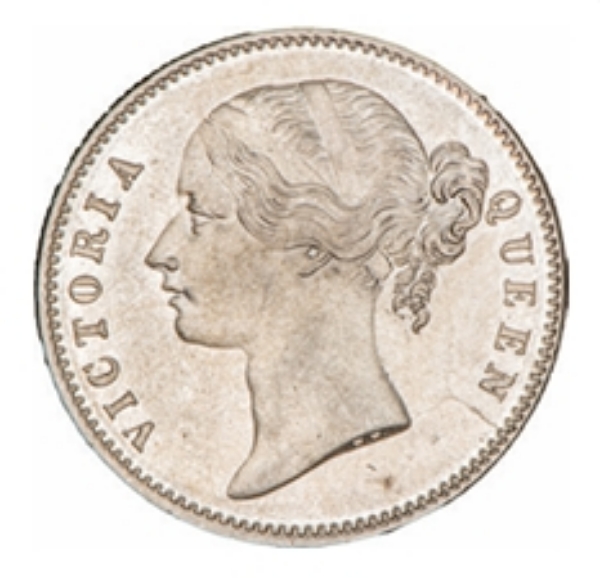 East India Company, Victoria, 1 Rupee, 1840 Rupee. Uncirculated_obv