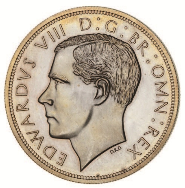 Edward VIII Silver Model Crown_obv