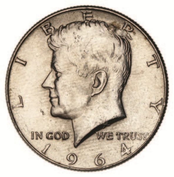 USA Kennedy Half $ Choice Uncirculated 1964_obv