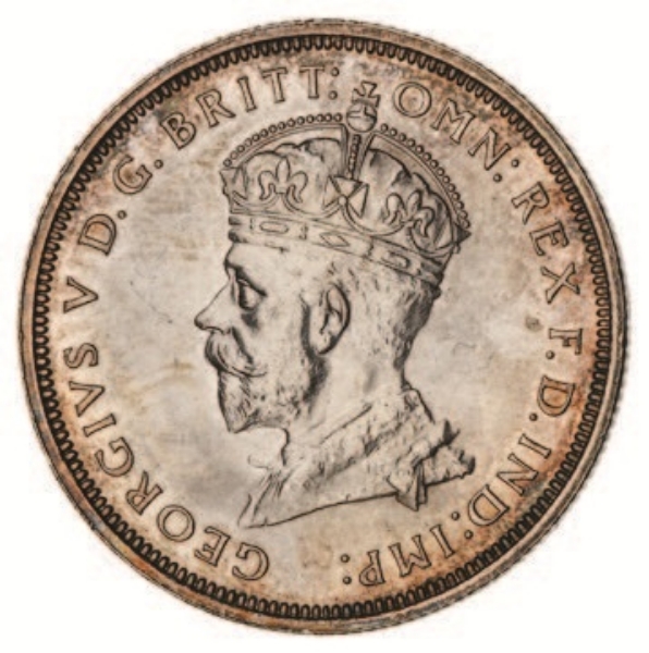 Australia 1927 'Canberra' Florin  Uncirculated_obv