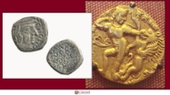 Picture of Silver Drachm Coin Featuring Kamaragupta I (c. 415 – c. 455 CE)