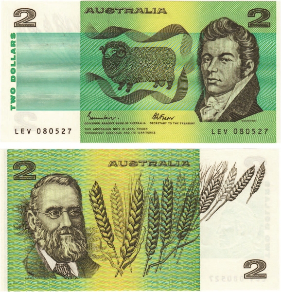 Australia 2 Dollars (1985) P43e Unc