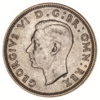 George VI Florin 1943 Extremely Fine_obv