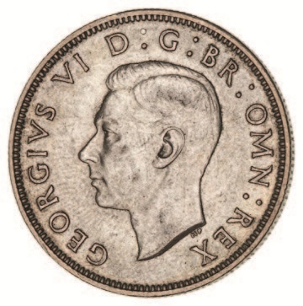 George VI Florin 1943 Extremely Fine_obv