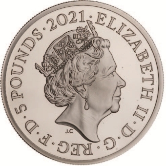 2 Ounce Silver Proof Gothic Crown 2021_obv