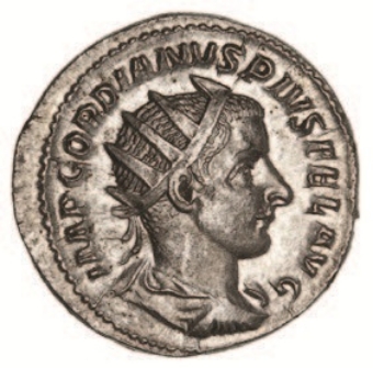 Gordian III 238-244 AD. Silver Antoninianus With Hercules Reverse_obv