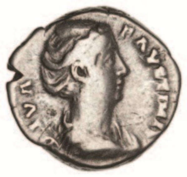 Faustina I Wife Of Antoninus Pius Denarius Very Fine_obv