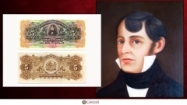 Picture of Costa Rica 5 colones Featuring Juan Mora Fernández (1784 – 1854)