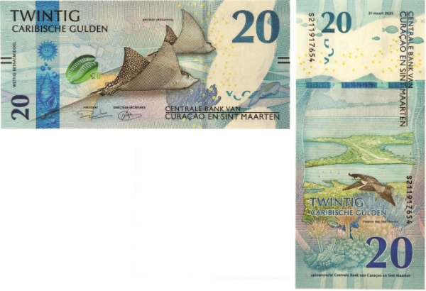 Curacao & St Maarten 20 Guilders (2025) P-New Unc