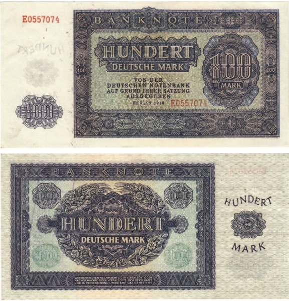 East Germany 100 Marks 1948 P15a aUnc