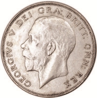 1926 George V Halfcrown Nearly EF_obv