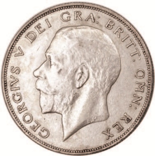 1926 George V Halfcrown Nearly EF_obv