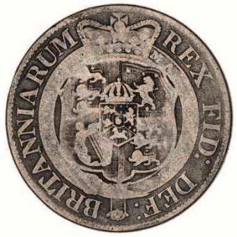George III Roman Head Halfcrown Very Good_rev