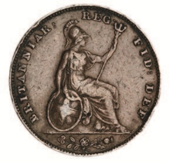 Victoria, Farthing, 1841, NEF_rev