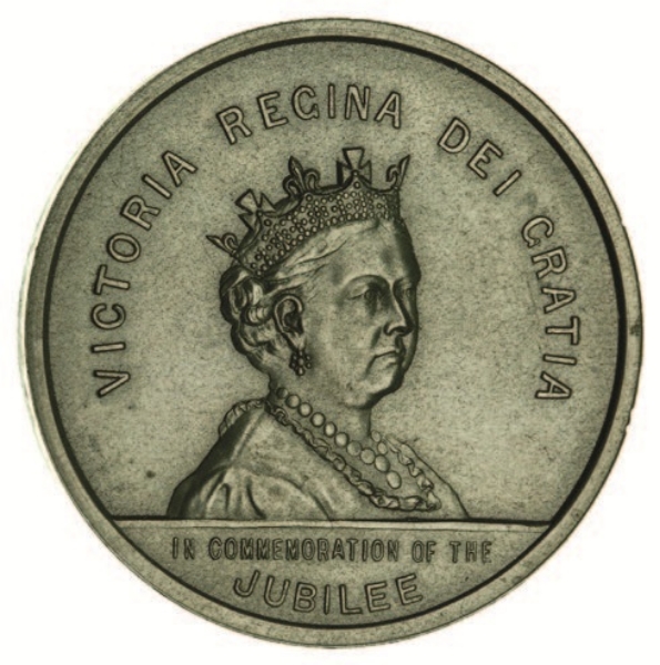 Vulcanite Medal For Victoria’s Jubilee 1887_obv