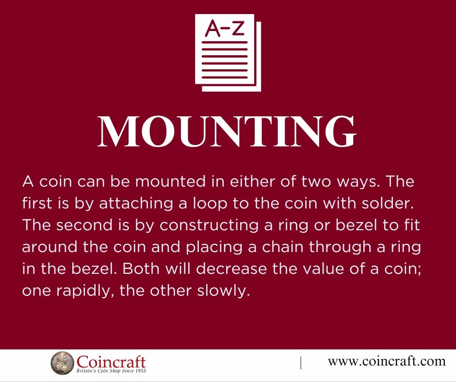 Glossary of the week: Mounting - Coincraft