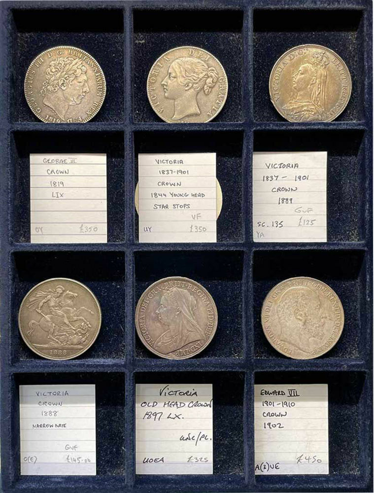 collectible coins in trey